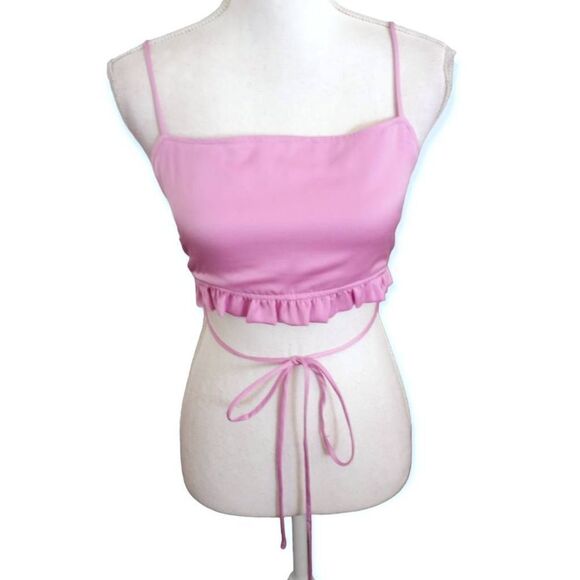 COTTON ON PINK CROP TOP SZ.M NWT - Picture 1 of 7